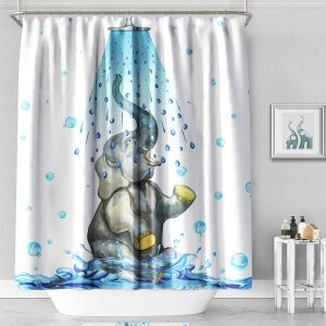 elephant shower curtains