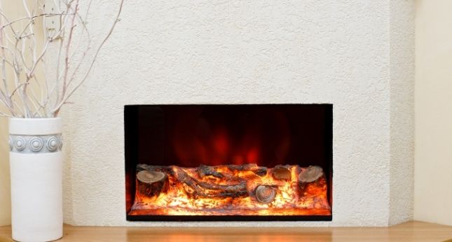best electric fireplace recessed