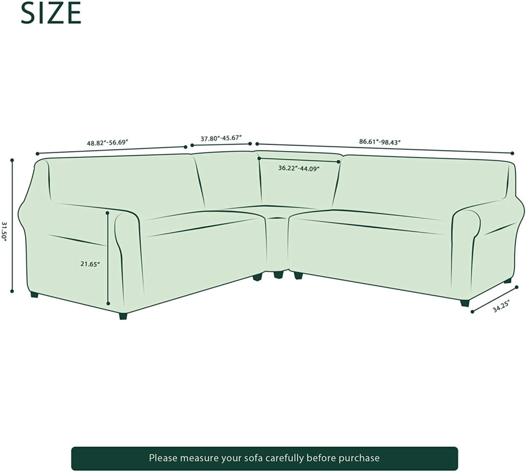 3 3 piece slipcover for sectional couch